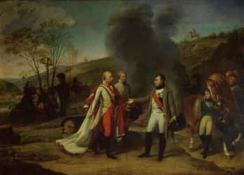 Treffen zwischen Napoleon I. und Franz II. nach der Schlacht von Austerlitz, 4. Dezember 1805
